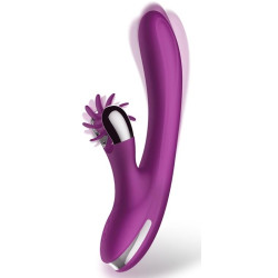 ACTION Vibro Rabbit Vibrating Double 10 x 3.5cm Violet